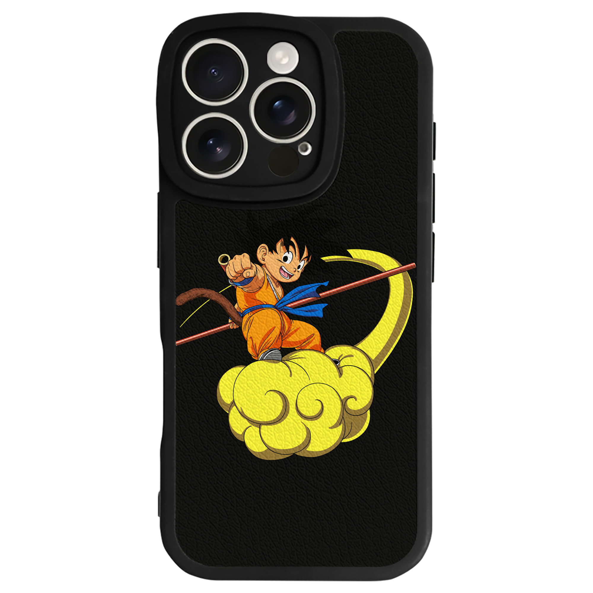 （画像用） ドラゴンボール 孫悟空（そん ごくう）Son Goku カカロット DRAGON BALL Kakarotto 【iPhone 16シリーズ対応】シリコンスマホケース（レザー調） 材質：シリコン
